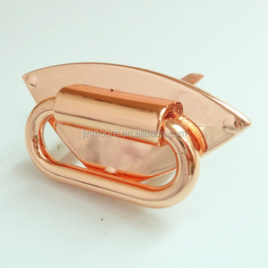 Connecteur d'ancrage pour sangle de sac en alliage de zinc plaqué or rose avec diamants SAC02 - Product Image 5