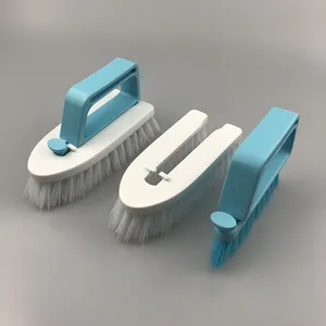 2 in 1 multipurpose scrub brush with removable grout brush