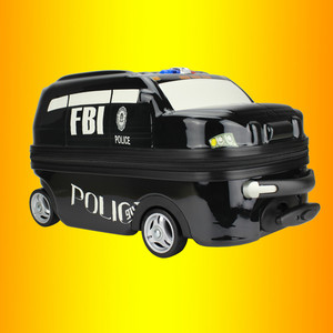 school backpack bag hard case, pc abs  kids patrol wagon police