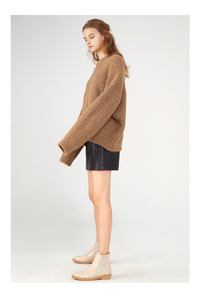Haute qualité <span class=keywords><strong>ras</strong></span> du <span class=keywords><strong>cou</strong></span> tricoté hiver femmes chandails - Product Image 3