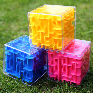 Giocattolo educativo puzzle colorato cubo di velocità a sei facce 3D labirinto cubo magico giocattolo educativo - Product Image 4