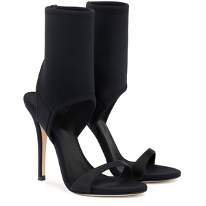 Modo Personalizzato all'ingrosso Ultimi Disegni Sexy Neoprene Vestito Open Toe Tacco Alto Calzature Sandalo Scarpe Da Donna - Product Image 2