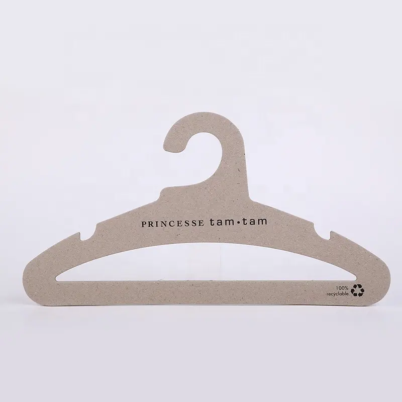 Customized Adult Eco Recyclable Paper Hangers Clothes Coat Shirt Cardboard Hangers