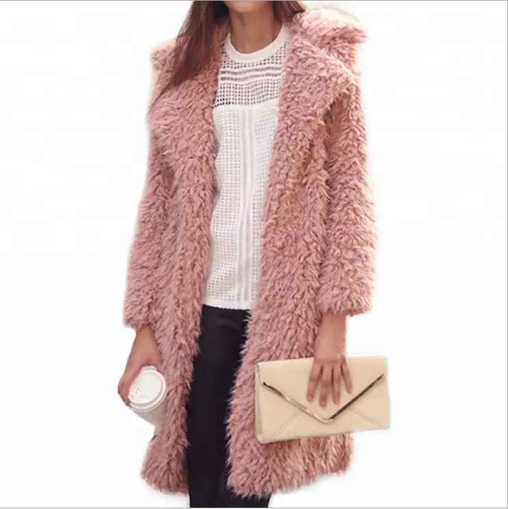 Модное женское зимнее пальто, брюки, дизайнерское длинное пальто, куртка из искусственного меха, пальто
