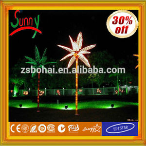 alibaba expresar al aire libre de navidad decorativos de coco palma de la mano del árbol de la luz con <span class=keywords><strong>el</strong></span> ce rohs gs aea ul - Product Image 5