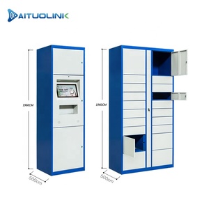 Casillero electrónico inteligente para entrega de paquetes las <span class=keywords><strong>24</strong></span> <span class=keywords><strong>horas</strong></span> Post <span class=keywords><strong>Express</strong></span> Gabinete de acero y metal con cerradura electrónica - Product Image 1