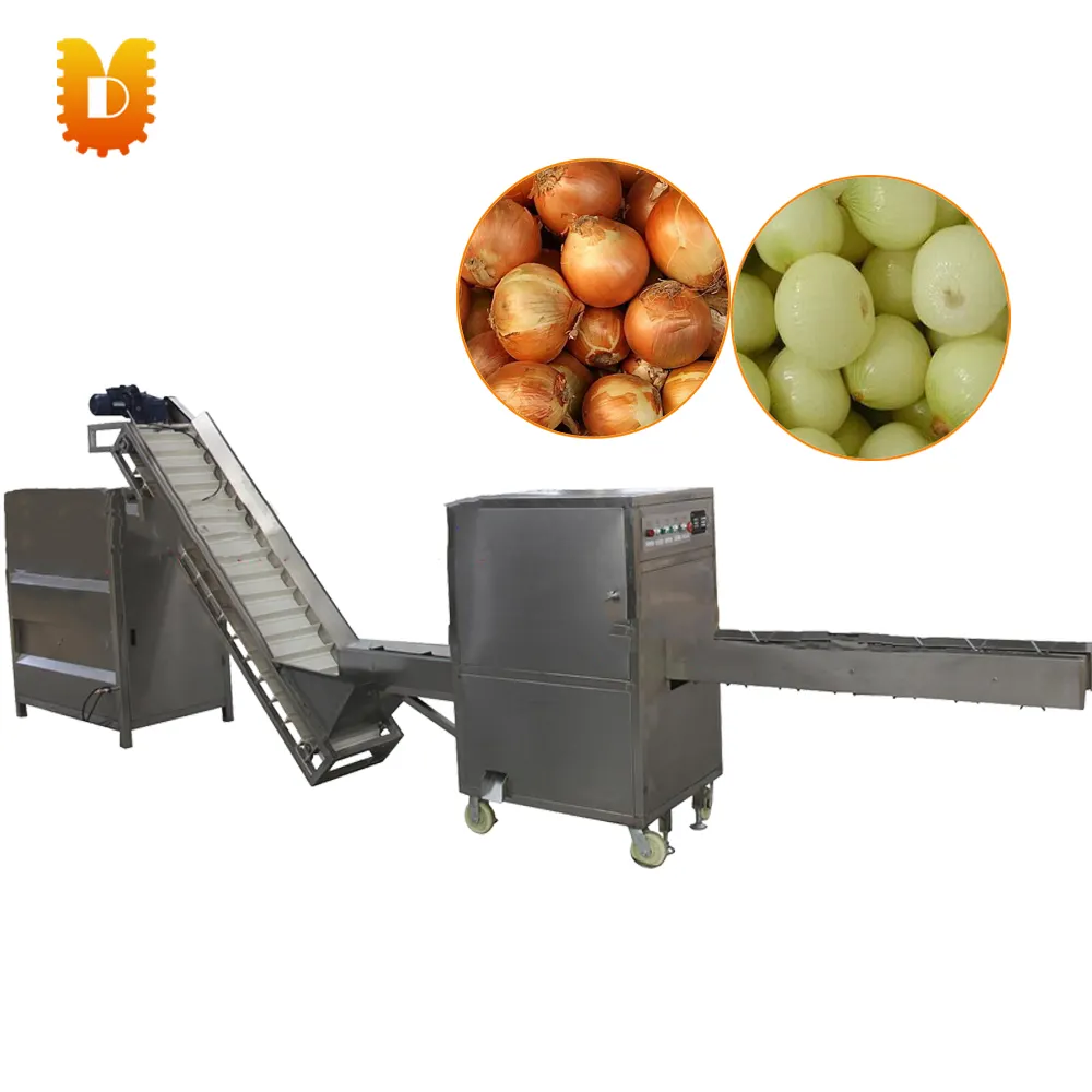 Industrial Multi-Function Price Automatic Commercial Big Small Red Green Onion Root Cutting And Peeling Machine To Peel Onions