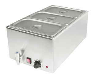 Baño María Eléctrico Portátil de Acero Inoxidable de Grado Comercial BM150-<span class=keywords><strong>3B</strong></span>, 1200W GN1/3x3, Ideal para Hoteles y Restaurantes - Product Image 1