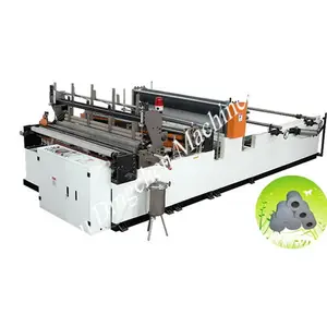 Direct China Fabriek Levering 1880mm Wc-papier Rewinder met Perforeren en Embossing, Tissue Roll Snijmachine