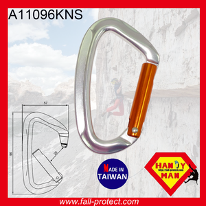 Rock Climbing Safety Adventure Straight Gate 25KN Aluminum Carabiner For Wild Sports - Product Image 4