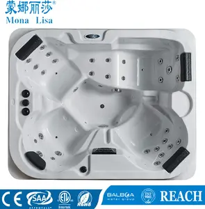 Monalisa 4 Persons Whirlpool Spa/masage Bathtub / Hot Tub M-3343 Acrylic Sexy Japanese Massage Tub Reversible Freestanding