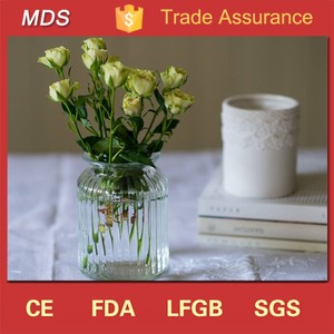 แจกันแก้วทรงกระบอกขนาดใหญ่ วัสดุแก้วใส สำหรับตกแต่งบ้าน - Product Image 4