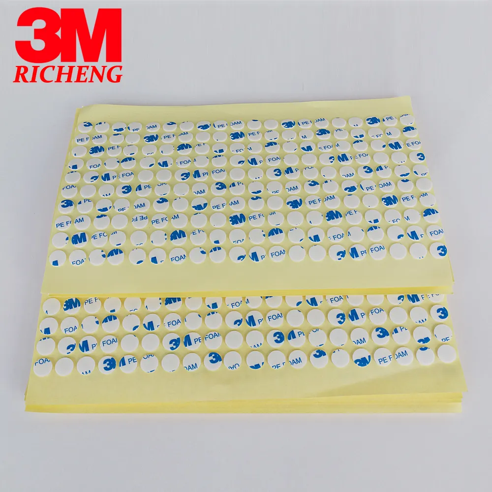 3M original double sided adhesive tape dots 1600T and 1600TG PE foam double sided tape circle square shape we can die cut tape