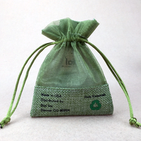 Sac promotionnel en toile de jute avec cordon de serrage et poignée en corde pour graines, grains de café, sac cadeau en lin avec logo personnalisé, vente en gros