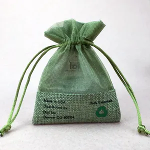 Sac promotionnel en toile <span class=keywords><strong>de</strong></span> jute avec cordon <span class=keywords><strong>de</strong></span> serrage et poignée en corde pour <span class=keywords><strong>graines</strong></span>, grains <span class=keywords><strong>de</strong></span> café, sac cadeau en <span class=keywords><strong>lin</strong></span> avec logo personnalisé, vente en gros - Product Image 3