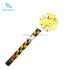 Canon à confettis PegasusHalloween - Forme ronde - Matériaux en feuille et en papier pour adolescents - Product Image 3