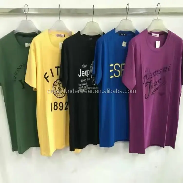 1 USD Banyak Murah Pakaian Grosir 8 Warna Kapas M-3XL Pria T Shirt /Polo Kaos/T-Shirt (Gdzw117)