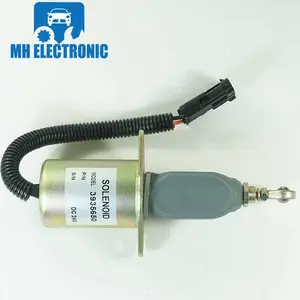 MH Electronic 3935650 3935649 Fuel Shutdown Solenoid Valve Shut off Stop 24V for Cummins 6CT Diesel Parts Engine Stop Solenoid