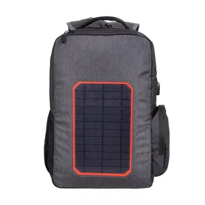 Bsci 공장 도매 Usb 충전 포트 방수 태양 가방 여행 노트북 태양 전원 배낭