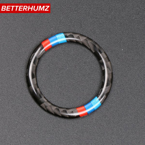 Auto Motor Start Stop Ring stickers Ontsteking Knop <span class=keywords><strong>M</strong></span> Streep decal Ring Voor bmw e90 carbon fiber interieur trim accessoires - Product Image 5