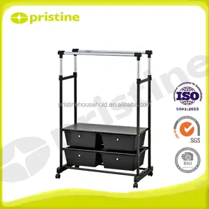 Mit ชั้นวางของในครัวเรือนแบบโลหะสองชั้นของไต้หวันขาตั้งแขวนสำหรับใช้ในบ้านเฟอร์นิเจอร์ผู้ผลิต - Product Image 3