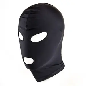 4 stil Fetiş Maske Hood Seksi Oyuncak Açık Ağız Göz Esaret Hood Parti Maskesi Cosplay Hood Slave Başlık BDSM Seks ürün