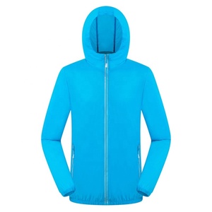 Idrorepellente protetto da UV leggero e traspirante giacca da esterno giacca a vento con cappuccio per donna e uomo - Product Image 5