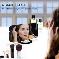 Grand réveil numérique LCD avec mouvement électronique à affichage miroir pour suspension murale ou support de bureau