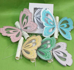 Lời Mời Đám Cưới Hình Con Bướm Pha Lê Với Thiệp Cưới BoxI - Product Image 2