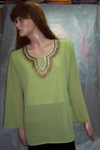 100% Poliester Sifon Kurties Wanita - Product Image 1