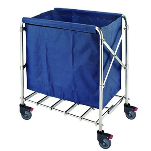 Carrello Pieghevole in Metallo di Alta Qualità per Biancheria, per Hotel, Ospedali, Camere degli Ospiti e Lavanderie - Product Image 3