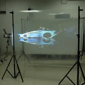 Professional manufacturer/3D Holographic Rear Projection film self adhesive Glass Window Surface