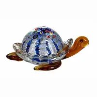 Statuetta di tartaruga animale in vetro tartaruga antico all'ingrosso in vetro di Murano per la decorazione domestica