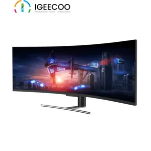 IGEECOO-Monitor para videojuegos, pantalla curvada de 49 ", QLED, 4K, 144HZ