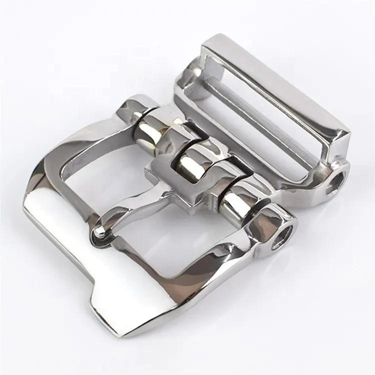 -ZK771 40mm Stainless Steel Leisure Business Allergy Needle Belt Buckle