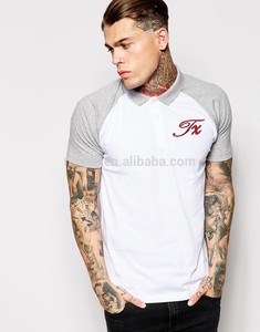 Col Polo <span class=keywords><strong>T</strong></span> Shirts 100 coton Polo Raglan à manches courtes brodé polos Logo personnalisé - Product Image 1