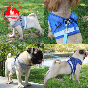 Reflective Pet Dog <strong>Cat</strong> <strong>Harness</strong> for Dog and Leash Set Nylon Mesh Kitten Puppy Dogs Vest <strong>Harness</strong> Leads Pet Clothes - Product Image 6