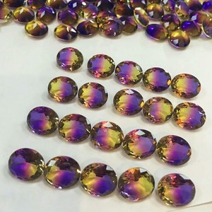 Đá Quý Ngọc Mài Tròn Lab Tạo Ra Cắt Đá Tourmaline Hình Dưa Hấu - Product Image 4