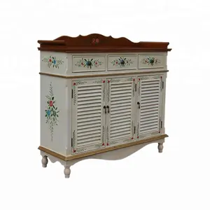 Meuble de rangement pour chaussures, armoire à chaussures avec levier en bois, 1 pièce