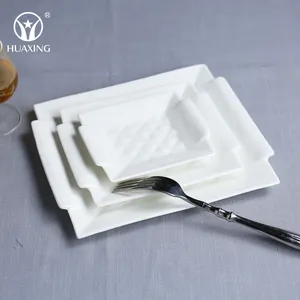 dishwasher safe restaurant used plate design hotel crockery with embossed