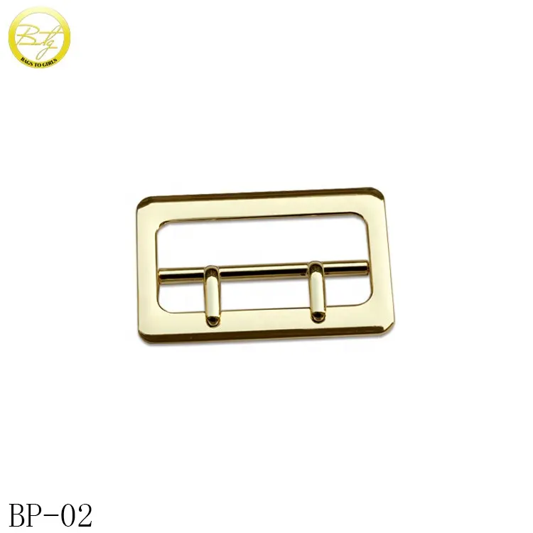 Gold plating wholesale metal bulk belt buckles double pin belt buckles