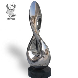 Scultura Moderna <span class=keywords><strong>da</strong></span> <span class=keywords><strong>Giardino</strong></span> in Acciaio Inossidabile, Scultura di Mela per Esterni - Product Image 2