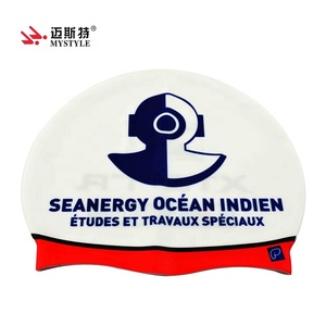 Casquette <span class=keywords><strong>de</strong></span> natation en silicone, triathlon, natation, logo scolaire, 10g 50g 55 grammes - Product Image 3