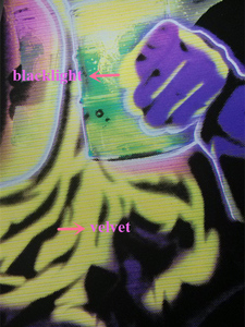 Hot bán fuzzy blacklight poster màu trang - Product Image 1