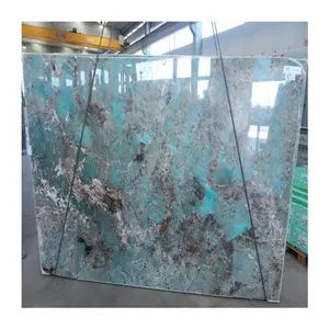 Đá Hoa Cương Xanh Sang Trọng Tấm Ngọc Lam Trang Trí Tường Và Sàn Big Slab Được Đánh Bóng Với Chất Lượng Hàng Đầu Amazonite Sinosery Hotel