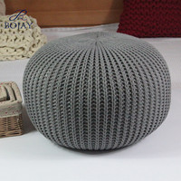 Modèle de crochet pour pouf ottoman XL, grand pouf en crochet, repose-pieds tricoté, décoration d'intérieur, coussin de sol