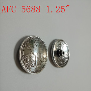 Concho de plata estilo western para silla de montar de caballo, material de zinc duradero, 1 1/4 pulgadas, pulido a mano, piedra fijada, 30 años de seguridad, fácil instalación - Product Image 2
