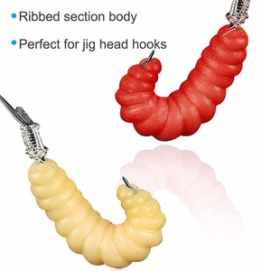 Vers de cire artificiels, larves de mites des abeilles, larves qui se déplacent, vers lumineux, larves de mouches, larves de mouches pour la pêche - Product Image 3