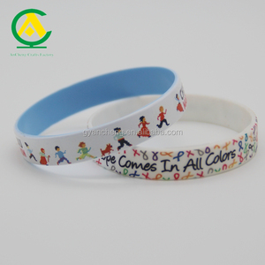 Regalos de negocios Pulseras de silicona promocionales logotipo Personalizado en relieve Debossed Diseño de moda Impresión Pulseras de silicona - Product Image 1