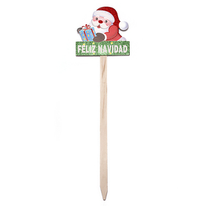 Hot Sale Portuguese 'feliz <span class=keywords><strong>navidad</strong></span>' brief wood patio set sign decoration Garden - Product Image 1